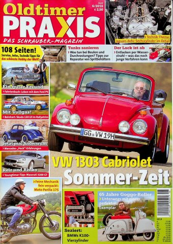 Deckblatt Oldtimer Praxis (06/2016)